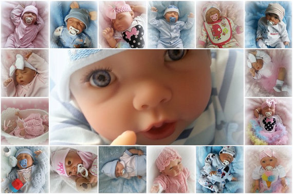 FOREVERBABIES~ Baby Reborn Doll Girl Newborn Lifelike Vinyl Handmade Dolls Cheap