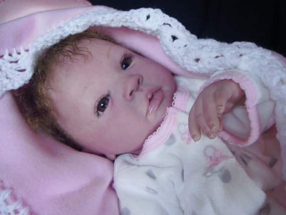 Shyann by Aleina Peterson Custom Reborn Doll Little Darlins Nursery Artist Rita Meese