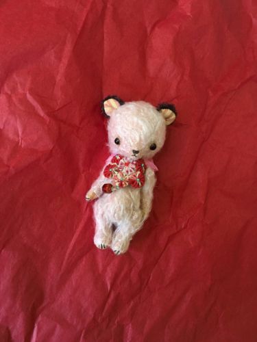 Lovely Teddy bear for Blythe/ Pink Mohair