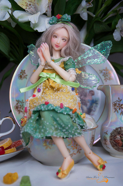 OOAK design resin BJD doll "Marmalade fairy"