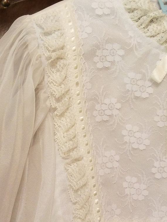 1970's Vintage Communion Dress and Vail