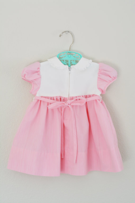 Toddler Dress Vintage 70s Baby Clothes