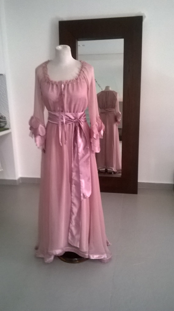 Empire vintage silk dress