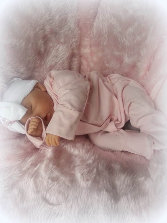 FOREVERBABIES~ Baby Reborn Doll Girl Newborn Lifelike Vinyl Handmade Dolls Cheap