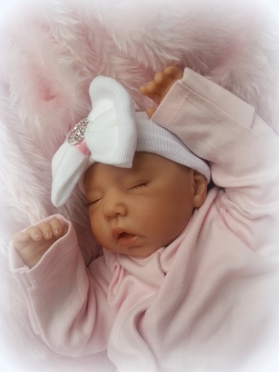 FOREVERBABIES~ Baby Reborn Doll Girl Newborn Lifelike Vinyl Handmade Dolls Cheap