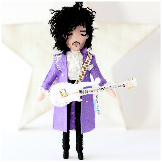 Prince art doll - Purple Rain. 18cm rock star art doll