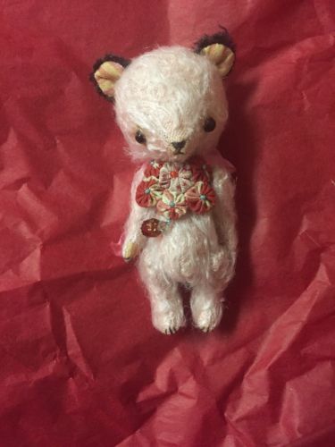 Lovely Teddy bear for Blythe/ Pink Mohair