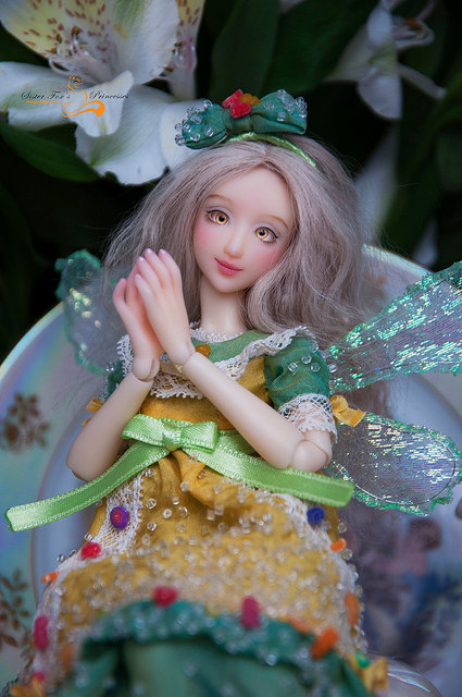 OOAK design resin BJD doll "Marmalade fairy"