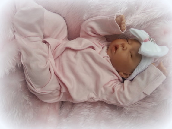 FOREVERBABIES~ Baby Reborn Doll Girl Newborn Lifelike Vinyl Handmade Dolls Cheap
