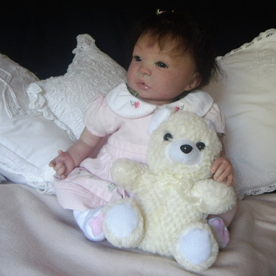 Shyann by Aleina Peterson Custom Reborn Doll Little Darlins Nursery Artist Rita Meese