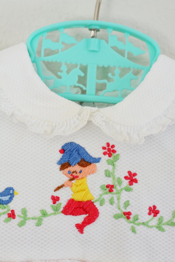 Toddler Dress Vintage 70s Baby Clothes