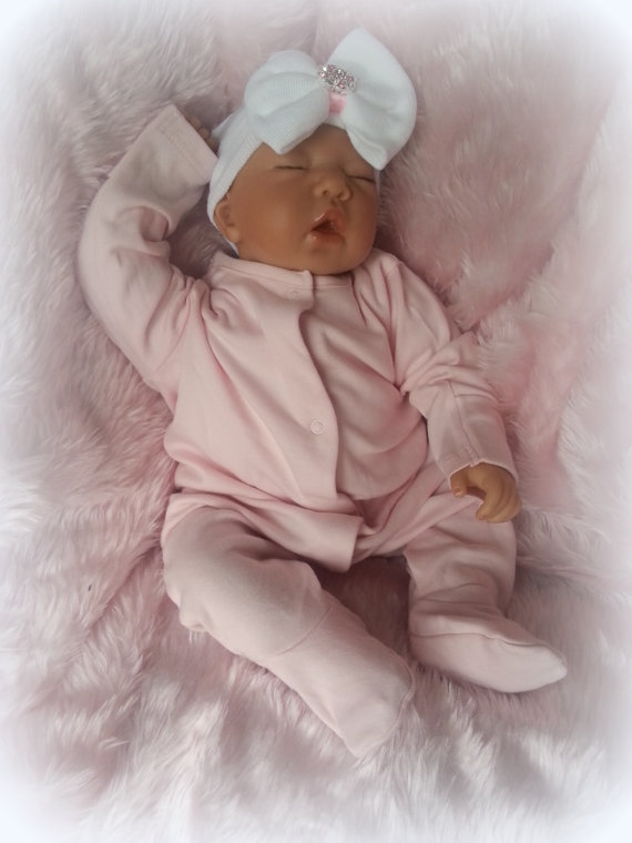 FOREVERBABIES~ Baby Reborn Doll Girl Newborn Lifelike Vinyl Handmade Dolls Cheap