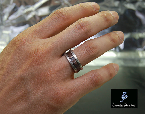 Copper Mens Ring, Mens Engagement Ring, Mens Wedding Band, Men's band Ring, Unique Anniversary Ring