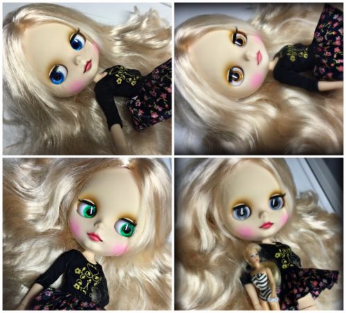 BLYTHE Platinum Matte Skin Jointed Custom Eyelids Outfit! * Limited Time Only*