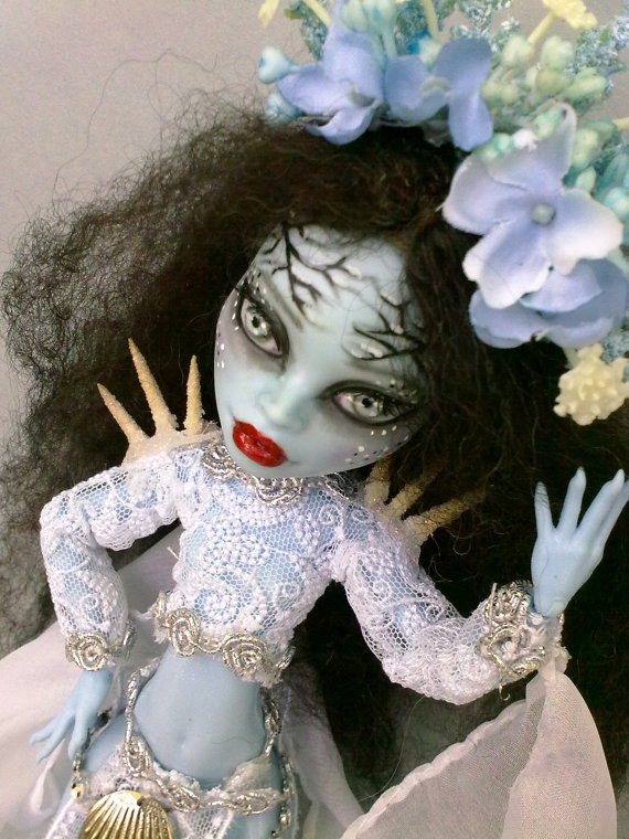 Monster High repaint, Monster High custom, Monster High OOAK, Abbey repaint, Lodime