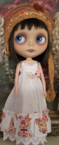 RARE Designer Blythe Doll OOAK Sundress W/ Head Scarf By Juliettaexussetta