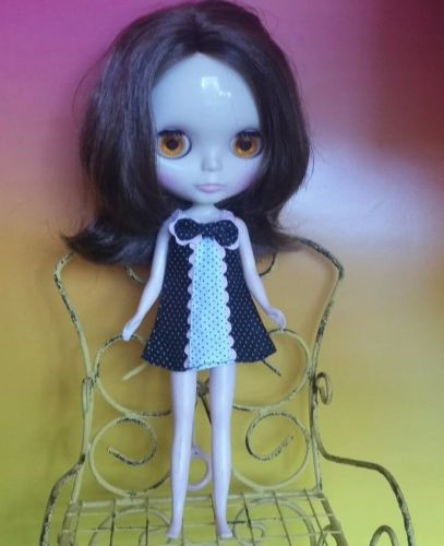 Factory Type Neo Blythe Doll Dark Brown Hair - Flaws/AS IS