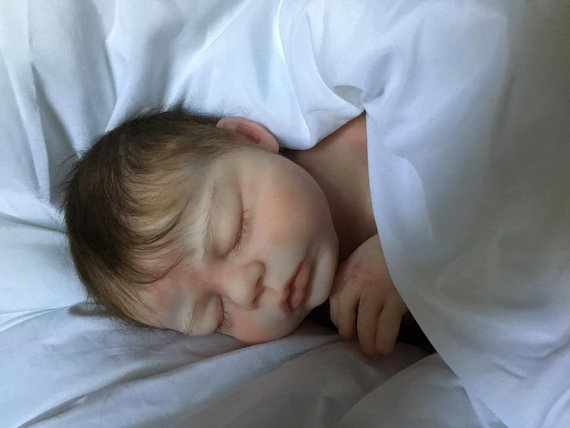 Solid Silicone Reborn Baby Girl  #1 "Taylor" by Mitchell Babies