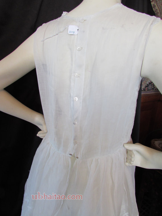 LAST CALL! 1920 Dress Girl's 1920 Fashion Adolsecent Girl Dress White Organdy Dress Lace and Eyelet