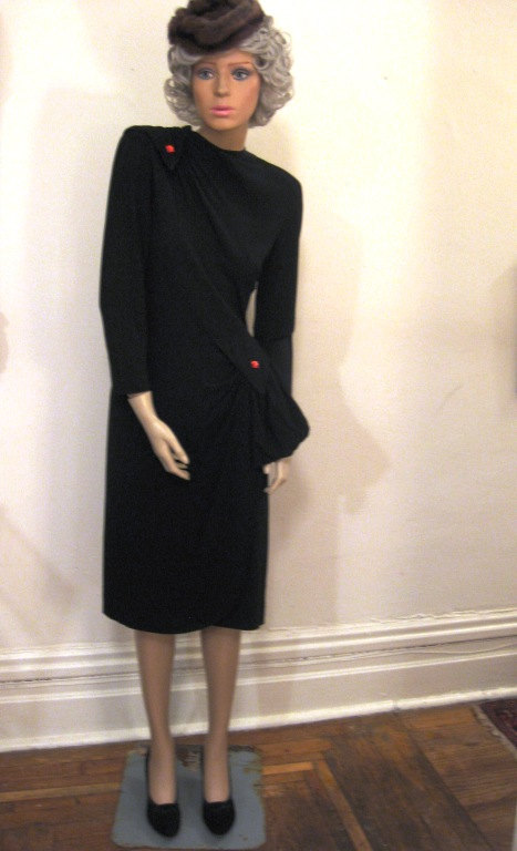 SALE 20% OFF  40s Film Noir Dress by Plaza Dress