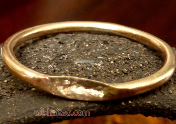 Signet Stacking Ring - Trendy Stackable Gold Ring - Timeless Ring - Unisex Ring - Handmade - Venexia