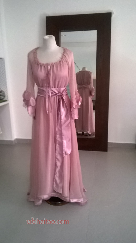Empire vintage silk dress