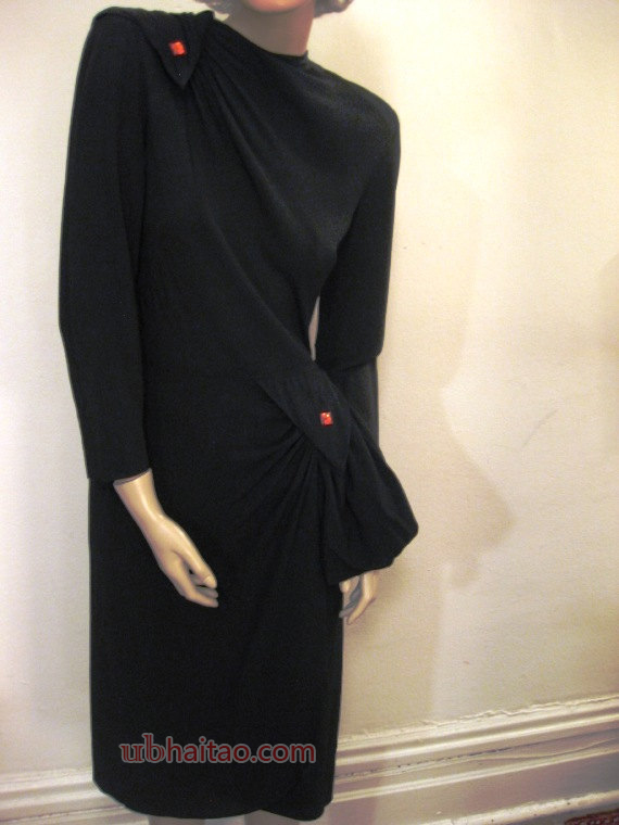 SALE 20% OFF  40s Film Noir Dress by Plaza Dress