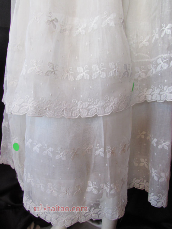 LAST CALL! 1920 Dress Girl's 1920 Fashion Adolsecent Girl Dress White Organdy Dress Lace and Eyelet