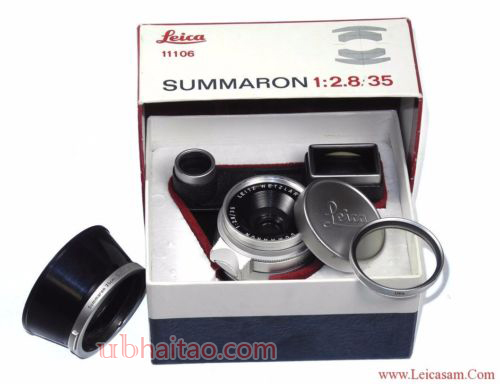 Leica M3 Single Stroke Camera Set w 35/2,8mm & 50/2mm D.R. w.cases & Box, Hood !
