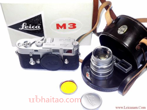 Leica M3 Single Stroke Camera Set w 35/2,8mm & 50/2mm D.R. w.cases & Box, Hood !