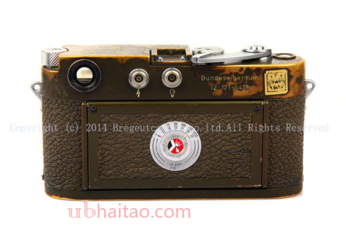 Early type Leica M3 olive MILITARY w/Elmar 50mm f/2.8 + Hektor 135mm f/4.5