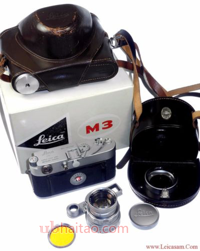 Leica M3 Single Stroke Camera Set w 35/2,8mm & 50/2mm D.R. w.cases & Box, Hood !