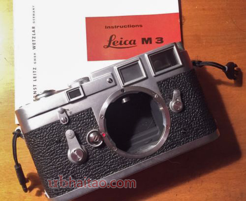 Leica M3 Body Double Stroke 50mm Summarit Leitz Lens F1.5 Hood