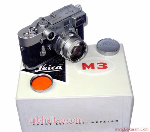 Leica M3 Single Stroke Camera Set w 35/2,8mm & 50/2mm D.R. w.cases & Box, Hood !