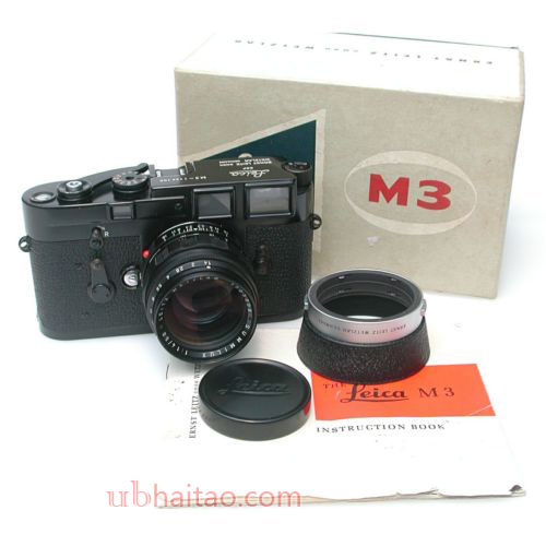LEICA LEITZ M3 SINGLE STROKE BLACK PAINT SET + BOX ULTRA RAR