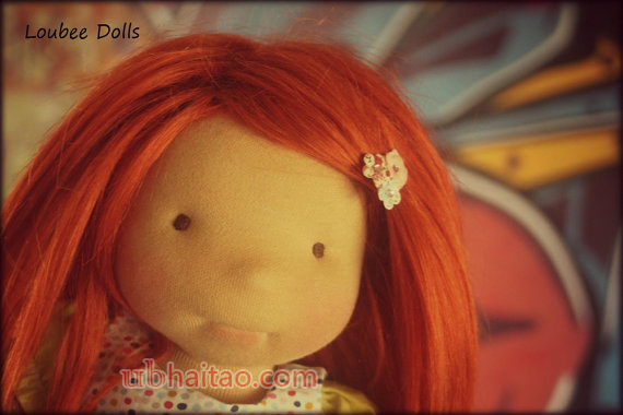 Waldorf inspired doll called Sienne , 18" tall