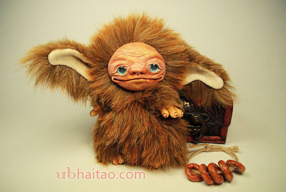 Artist brownie, teddy fairy, ooak fairy, brounie, teddy doll, 5in, cinnamon, brown, hazel, brunaidh,