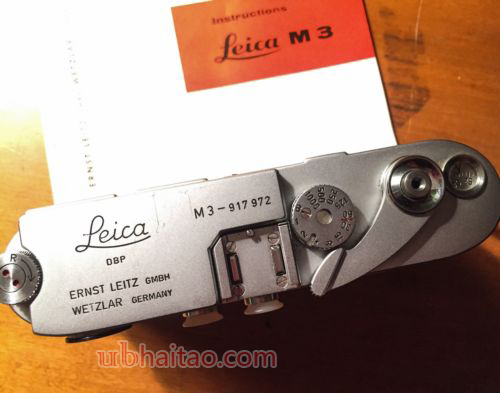 Leica M3 Body Double Stroke 50mm Summarit Leitz Lens F1.5 Hood